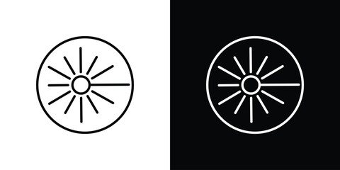 Laser beam icon Editable stroke vector pack, suitable for web designs.