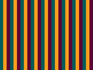 Obraz premium Seamless vertical stripes pattern in bold orange, teal, and maroon colors; perfect for fall-themed designs or retro-inspired projects.