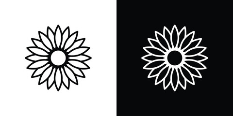 Gerbera icon Editable stroke vector pack, suitable for web designs.