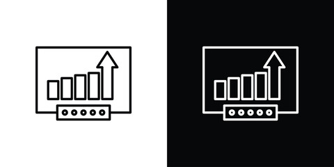 Equity derivatives icon Editable stroke vector pack, suitable for web designs.