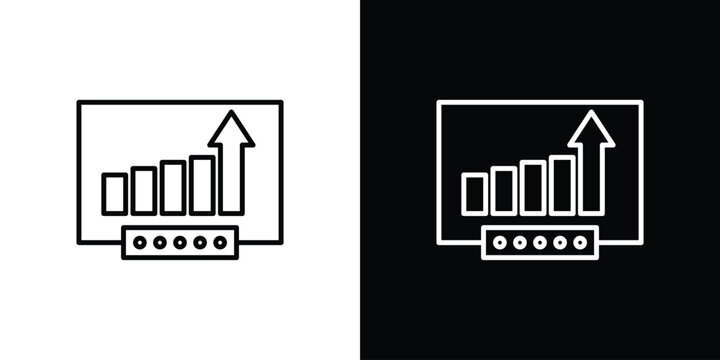 Equity derivatives icon Editable stroke vector pack, suitable for web designs.