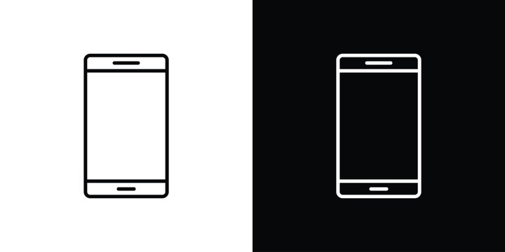 Cell phone icon Editable stroke vector pack, suitable for web designs.