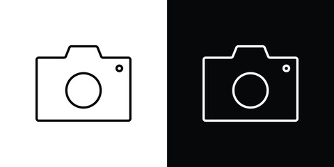 Camera icon Editable stroke vector pack, suitable for web designs.
