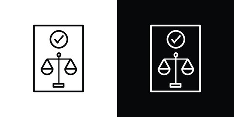 Balance sheet icon Editable stroke vector pack, suitable for web designs.