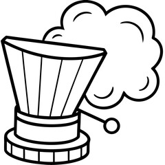 Minimalist Air Filter System Vector Illustration