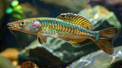Obraz premium Channa Barca Fish in Natural Detail
