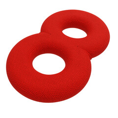 3D render image. Cloth number letter 