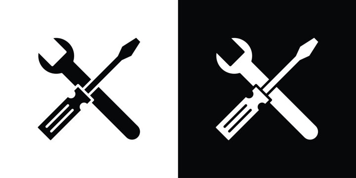 Tools icon concept. silhouette icon.