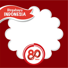 Indonesian independence twibbon