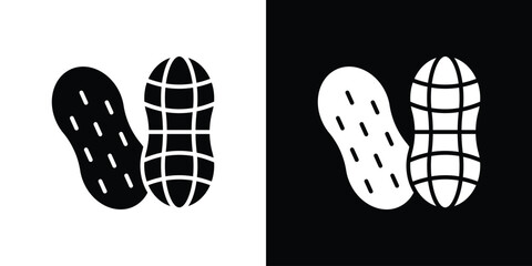 Peanut icon concept. silhouette icon.