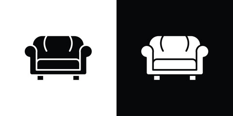 Lounge icon concept. silhouette icon.