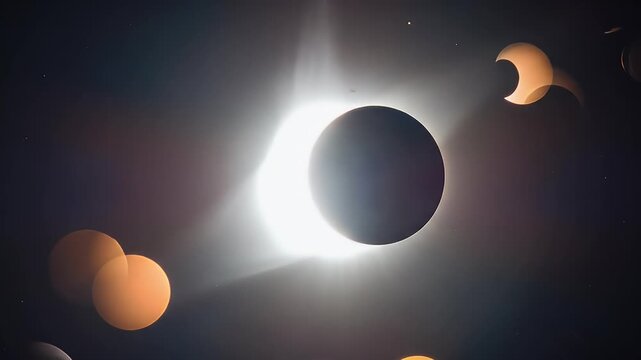 Total solar eclipse phenomenon