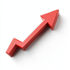 Profit growth arrow icon.