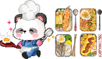 Bento box by panda.eps