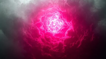 Stunning pink and gray storm clouds - Powered by Adobe