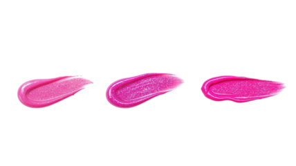 Pink lip gloss smear on transparent background png