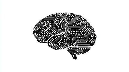 Fototapeta premium Digital brain design.