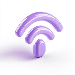  Wi-Fi signal icon on a white background.