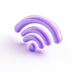  Wi-Fi signal icon on a white background.