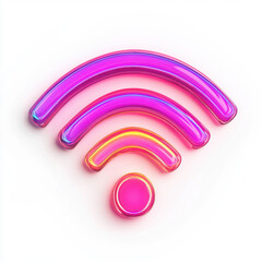  Wi-Fi signal icon on a white background.