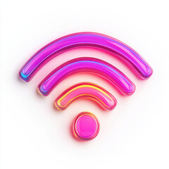  Wi-Fi signal icon on a white background.