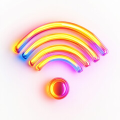  Wi-Fi signal icon on a white background.
