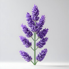 Marigold 3D rendered flower vibrantly isolated on a white background with rich orange tones and intricate details
