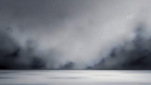 Abstract luxury blur grey color gradient used as studio wall background for product presentation
