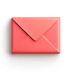 3D illustration of an email envelope icon 