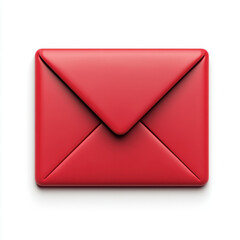 3D illustration of an email envelope icon 