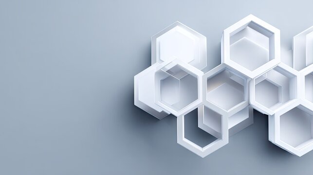 Abstract geometric pattern of interlocking hexagons.