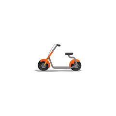 Electric Scooter icon logo flat vector design