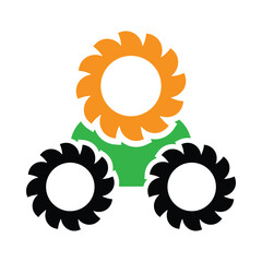 Saw, oscillating saw icon