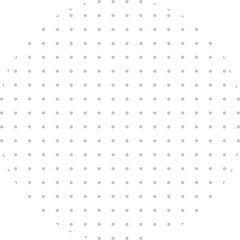 Circular Grid of Evenly Spaced Gray Dots on Transparent Background