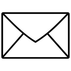 Envelope line art vector illustration 