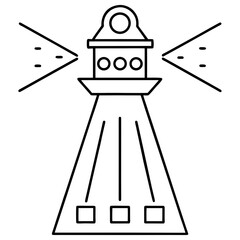 Big light line art vector illustration 