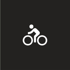 Cycle icon logo flat vector design