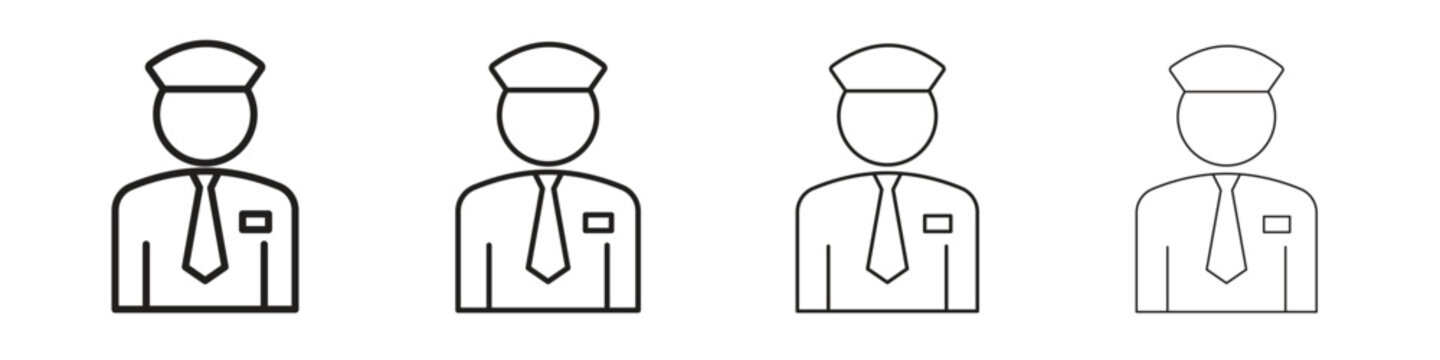 Valet icon vector illustration. EPS 10 editable vector.