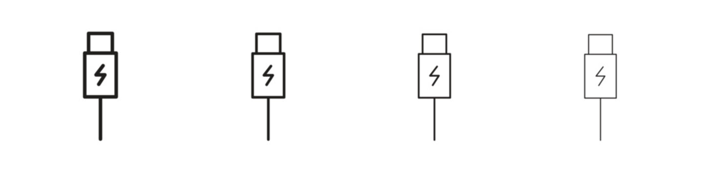 USB type c icon vector illustration. EPS 10 editable vector.