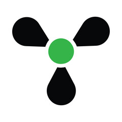 Sign, radiation, radioactive, radiation radioactive sign icon