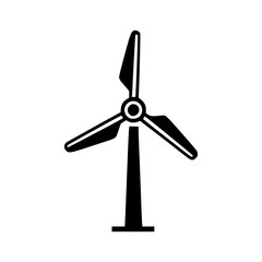 Wind Turbine: A sleek, black wind turbine stands tall against the sky, symbolizing sustainable energy and environmental consciousness.