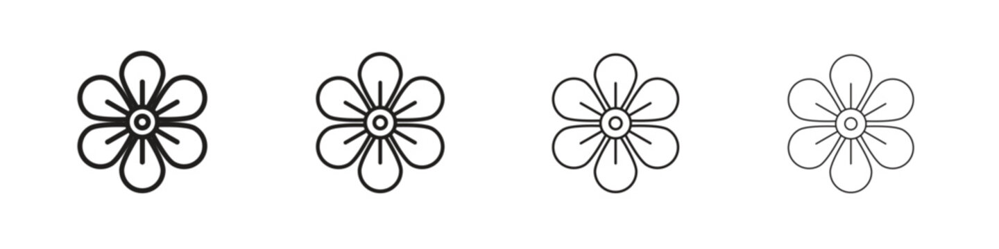 Hypericum icon vector illustration. EPS 10 editable vector.