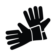 Hand gloves, gloves, rubber hand gloves icon