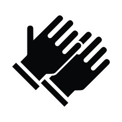 Fototapeta premium Hand gloves, gloves, rubber hand gloves icon
