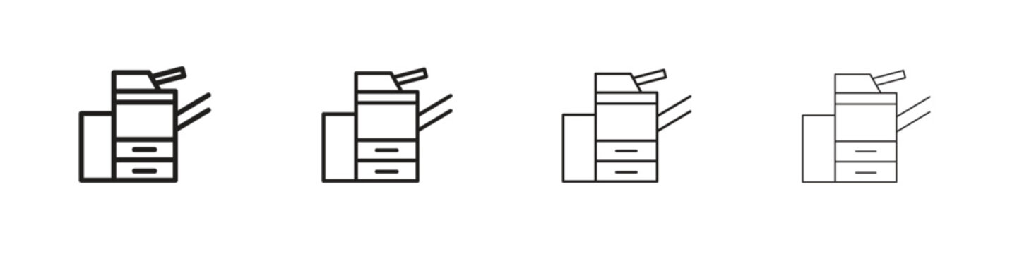 Copier icon vector illustration. EPS 10 editable vector.