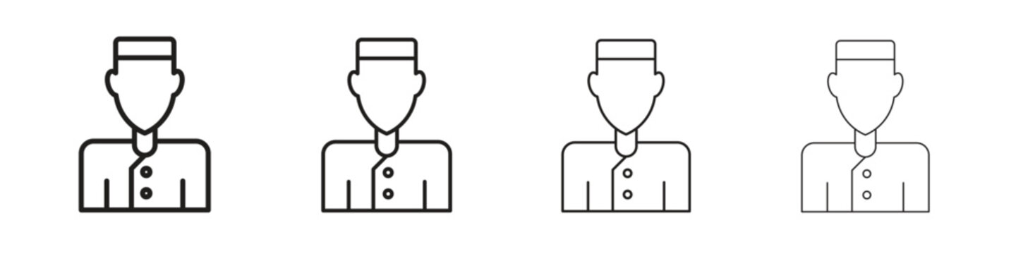 Concierge icon vector illustration. EPS 10 editable vector.