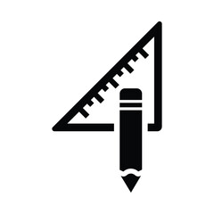 Ruler, pencil, pen, ruler and pencil icon