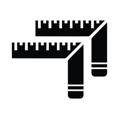 Ruler, scale, equipment, ruler icon