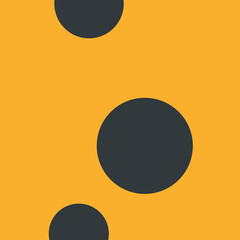 Abstract Circles on Mustard Yellow Background