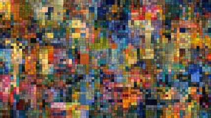 Fototapeta premium Colorful pixelated abstract pattern